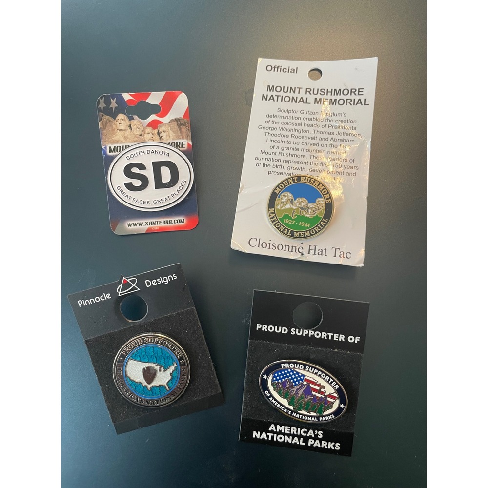 Mount Rushmore National Memorial Hat Pin Lot National Parks Supporter Pins
